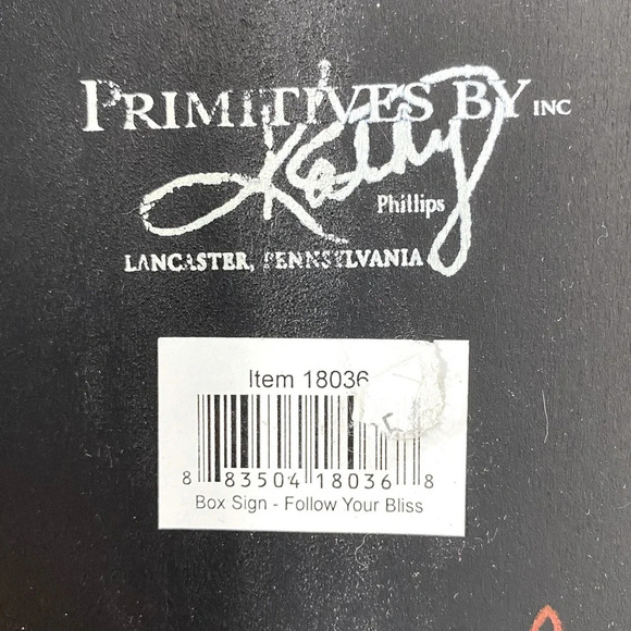 Primitives By Kathy Phillips Follow Your Bliss Rustic Wood Art Wall Decor - Picture 4 of 11